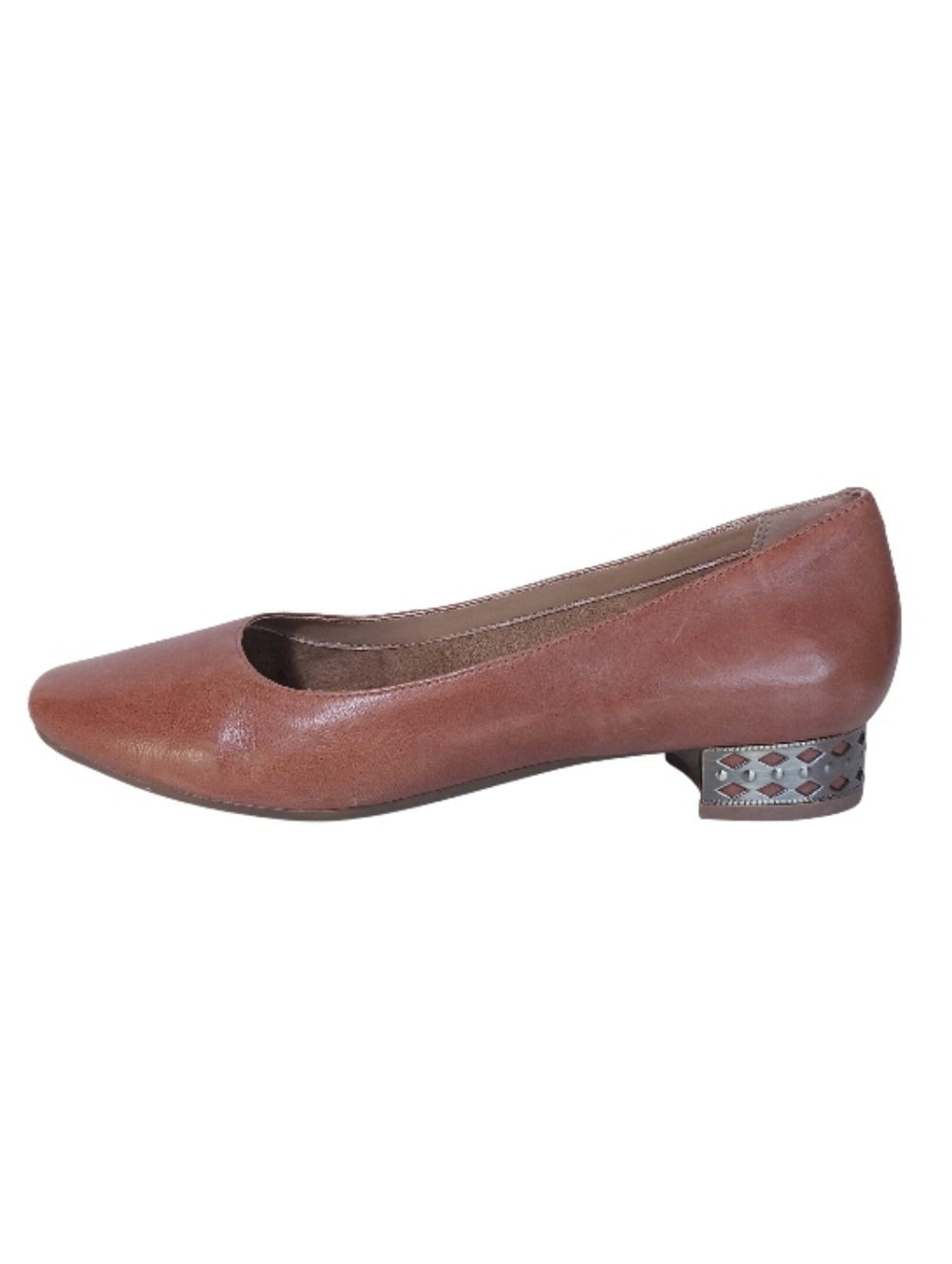 Aerosoles Flats Women's 8.5 Brown Leather Low Heel Casual Work Shoes